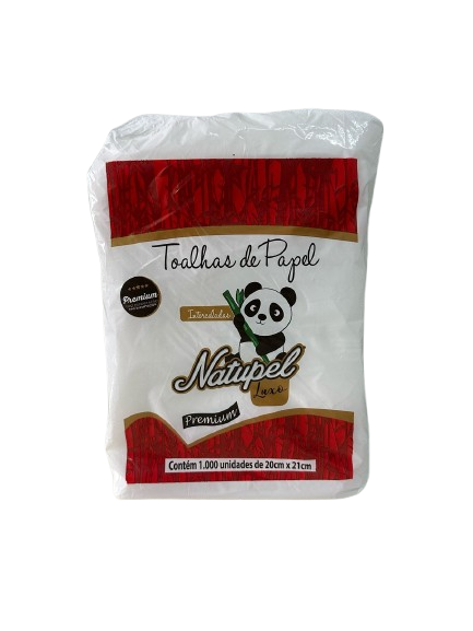 PAPEL TOALHA 100% CELULOSE VIRGEM 20 X 21 CM C/ 1000 FOLHAS