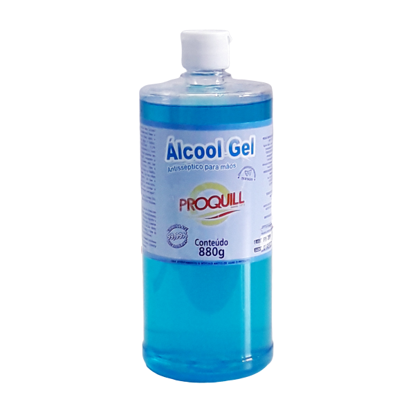 ÁLCOOL GEL ANTISSÉPTICO PROQUILL C/ 880 GR/ 1 LITRO