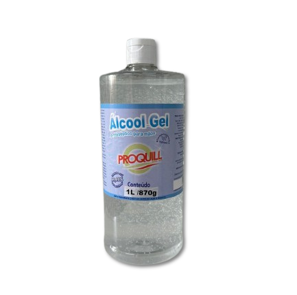 ÁLCOOL GEL ANTISSÉPTICO PROQUILL C/ 880 GR/ 1 LITRO
