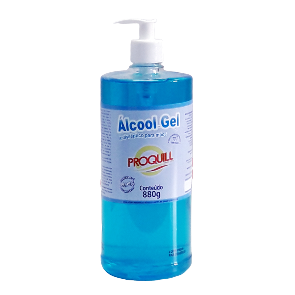 ÁLCOOL GEL ANTISSÉPTICO PROQUILL C/ 880 GR/ 1 LITRO C/ VÁLVULA