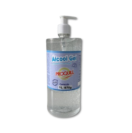 ÁLCOOL GEL ANTISSÉPTICO PROQUILL C/ 880 GR/ 1 LITRO C/ VÁLVULA