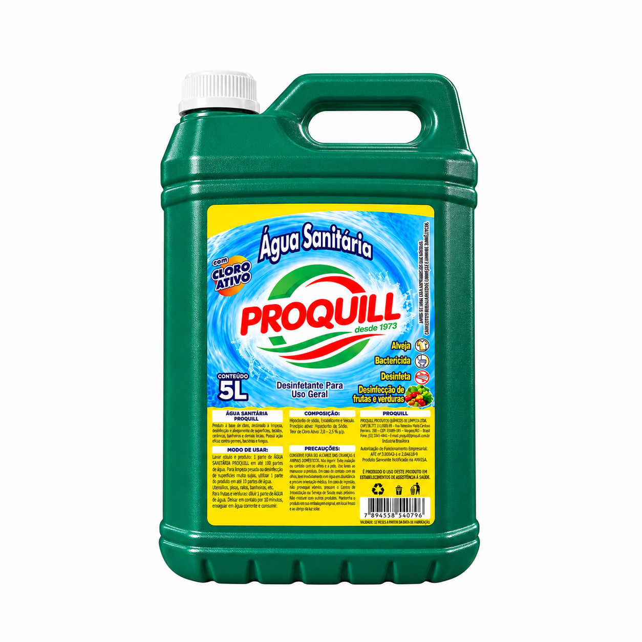 ÁGUA SANITÁRIA PROQUILL C/ 5 LITROS