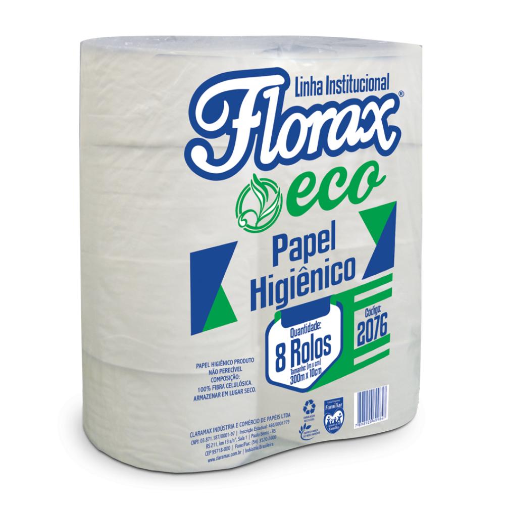 PAPEL HIGIÊNICO FOLHA SIMPLES C/ 8 X 300 M